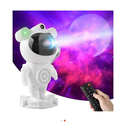 Bluetooth Astronaut Starry Sky Projection Lamp Spaceman Starry Sky Star Ambience Light Creative Gift Table Lamp Small Night Lamp